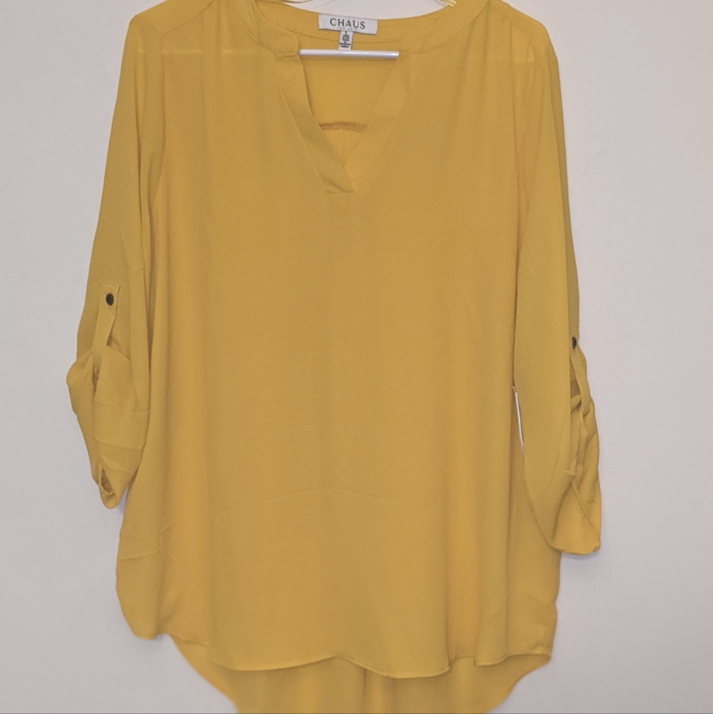 Yellow Chaus blouse